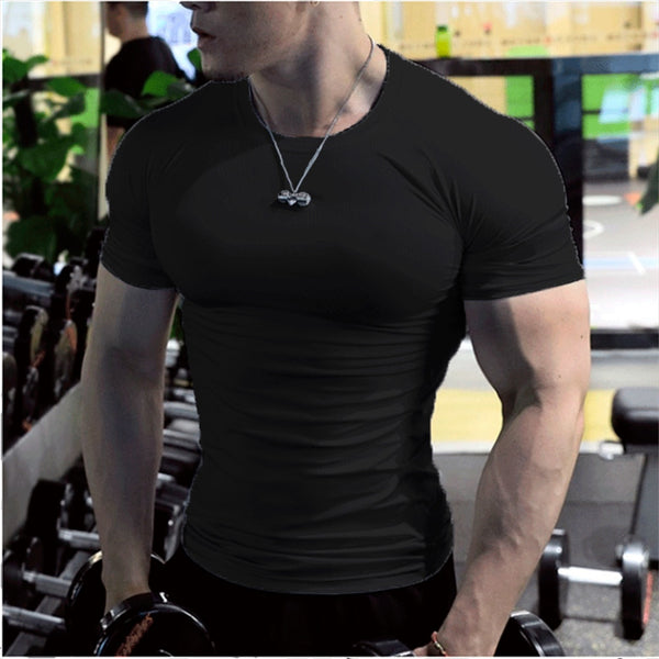 Luka's Herren Kurzarm Fitness T-Shirt für Sport und Training im Fitnessstudio