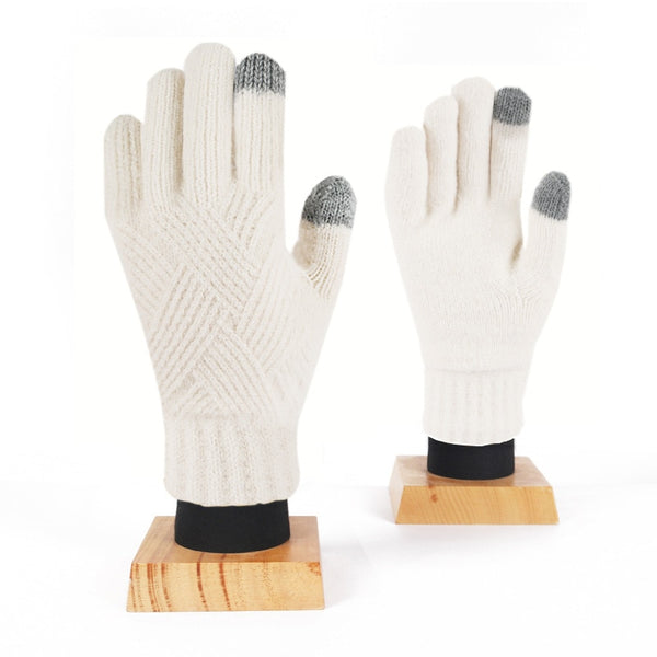 Anna's Winterhandschuhe | Mode Kaschmir Kälteschutz, Touchscreen Gestrickte Wollhandschuhe