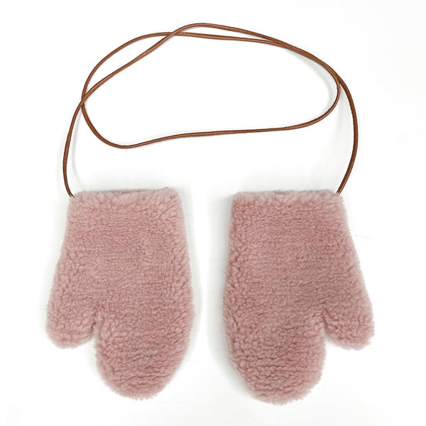 Clara's Handschuhe | Damen Teddybär-Handschuhe, modisch, dick, warm, Großhandel, Schafwolle Handwärmer